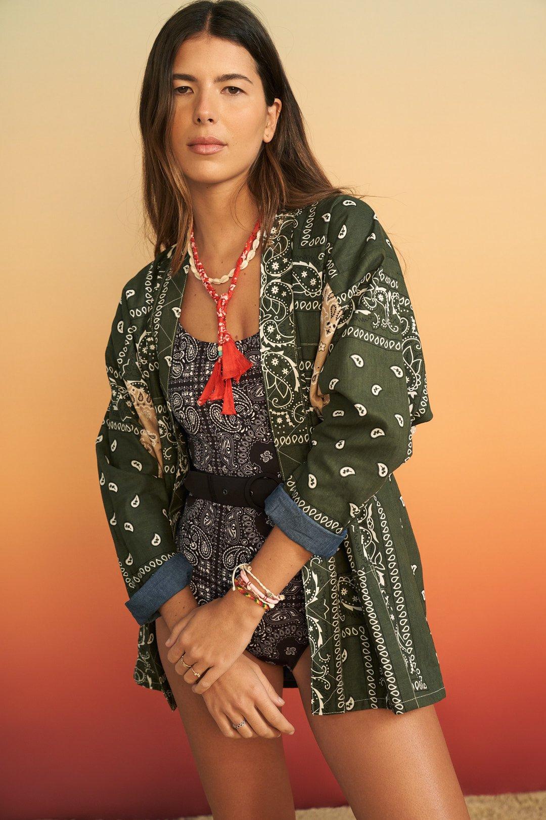 Swimsuit one piece Saint Trop black bandana - Image 5