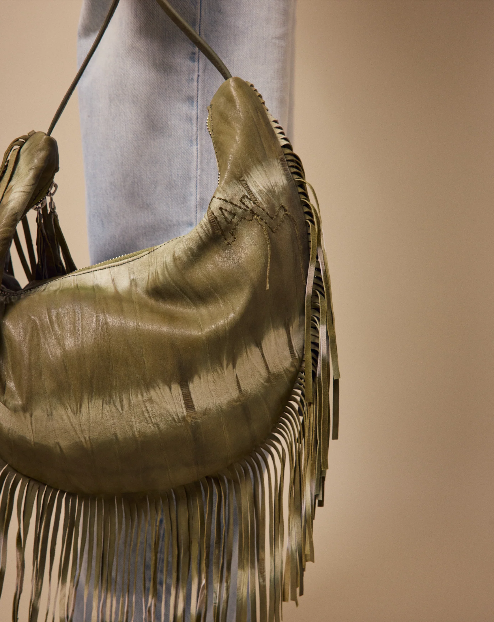 Tie & Dye Fringed Bag - Image 3