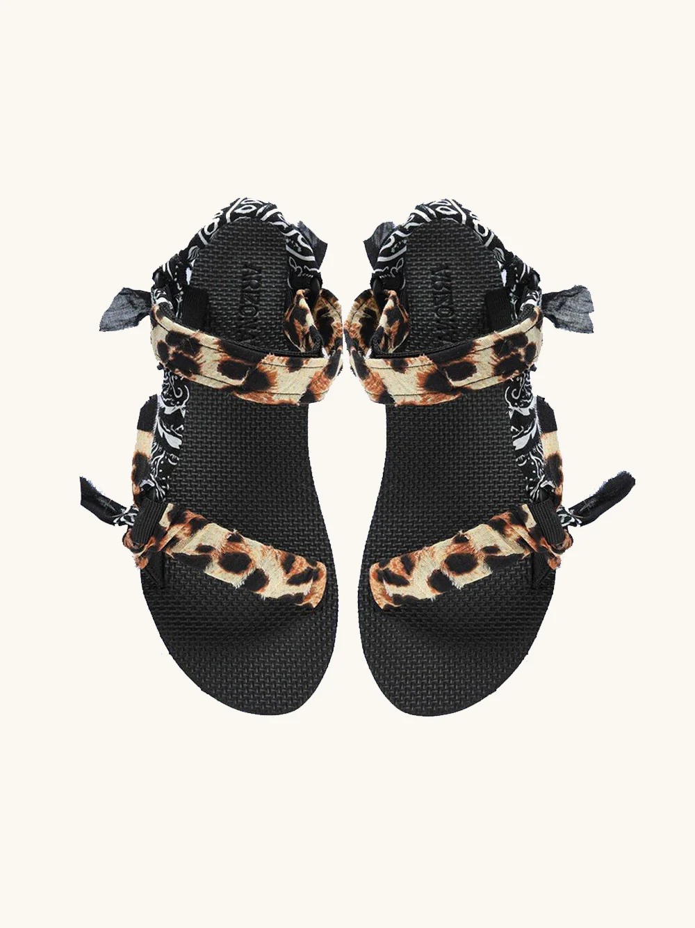 Trekky leopard print & black bandana - Image 3