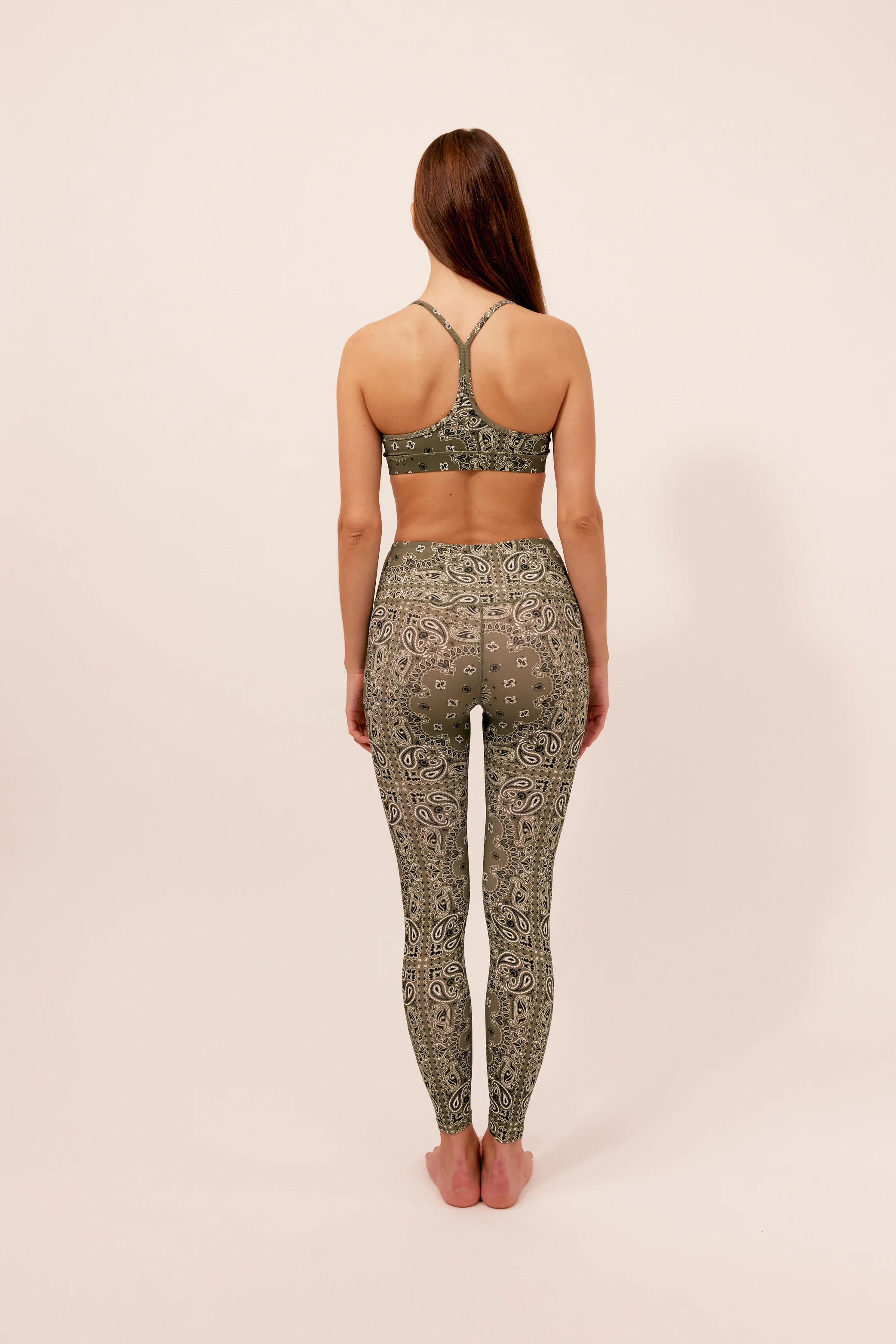 Yoga bra kaki bandana - Image 3