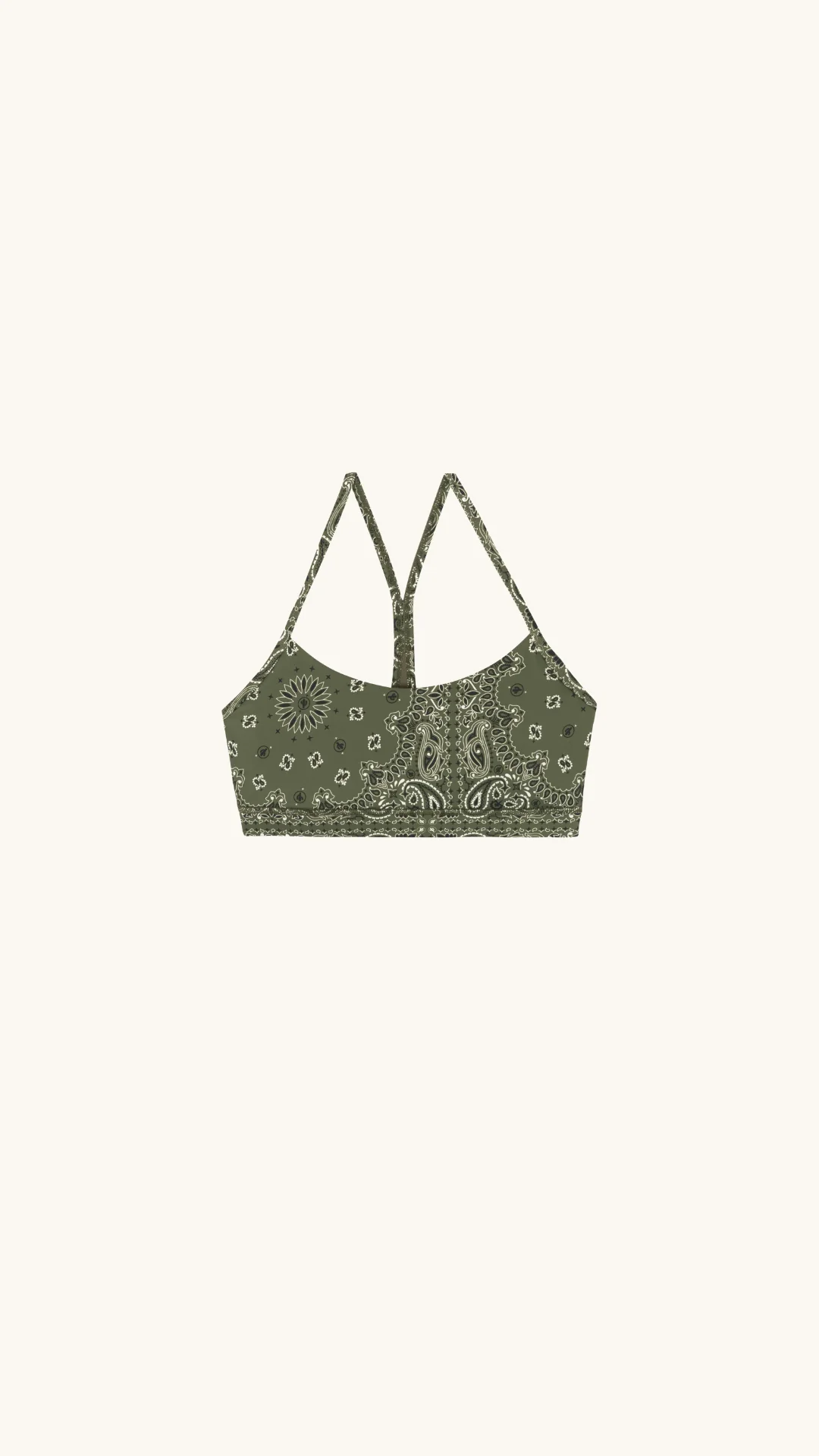 Yoga bra kaki bandana - Image 4