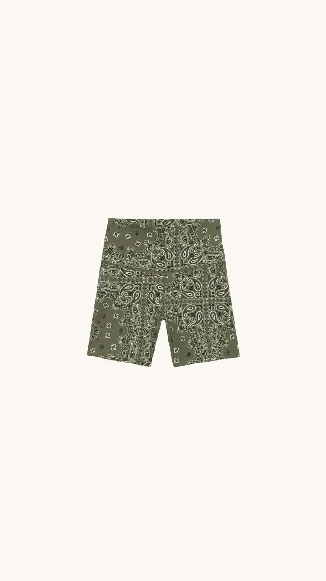 Yoga short kaki bandana - Image 4