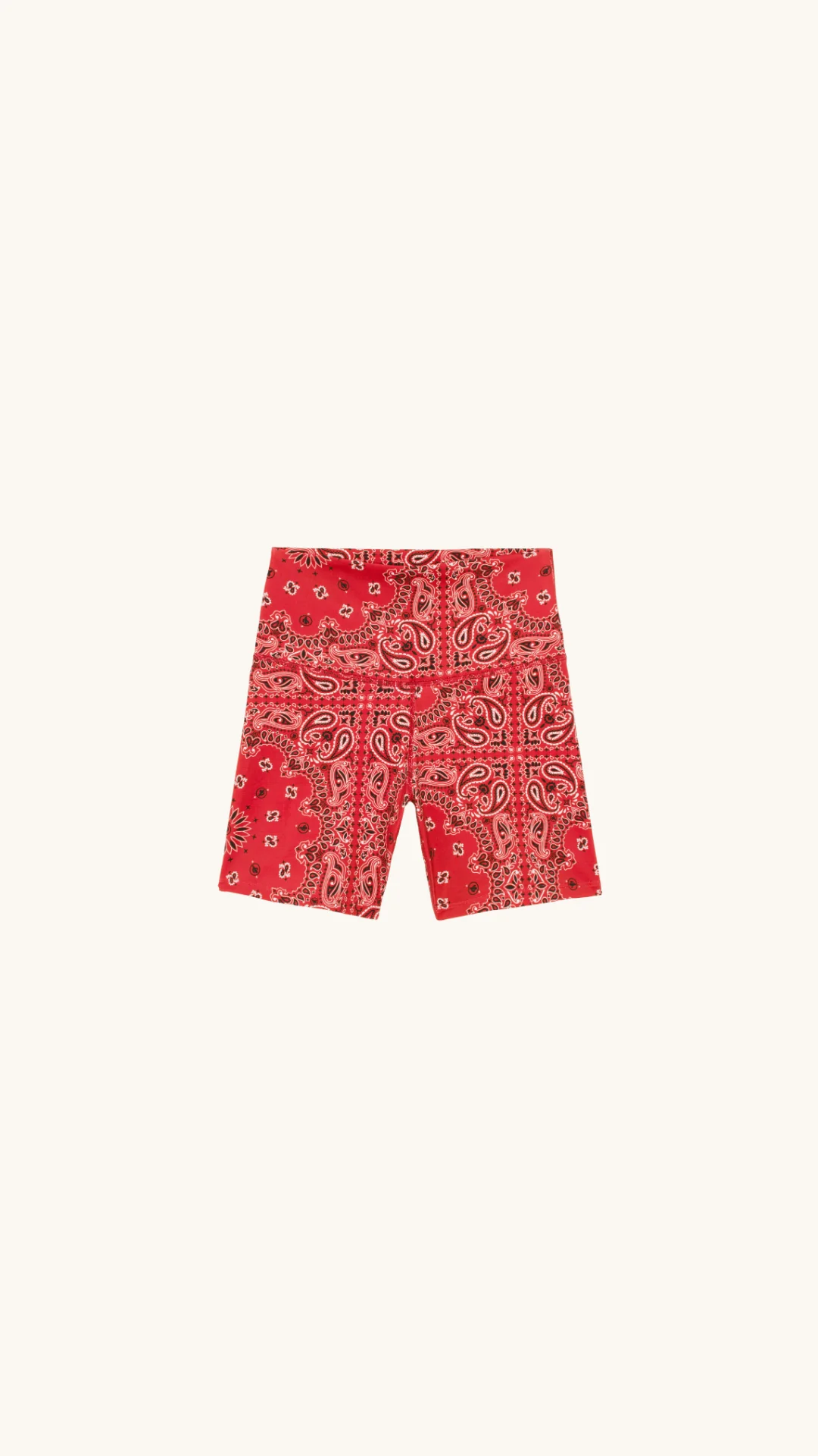 Yoga short red bandana - Image 3